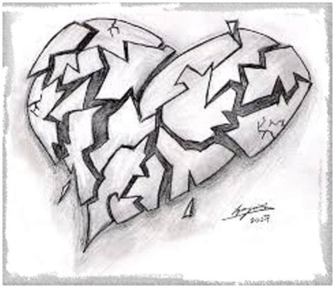Imagen Relacionada Heart Drawing Broken Heart Drawings Broken Heart