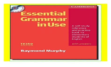 Essential Grammar In Use With Answers And Cd Rom Pack Pdfbook