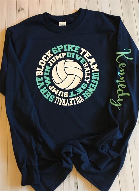 Personalized Volleyball Tee Volleyball Shirt Designs Volleyball