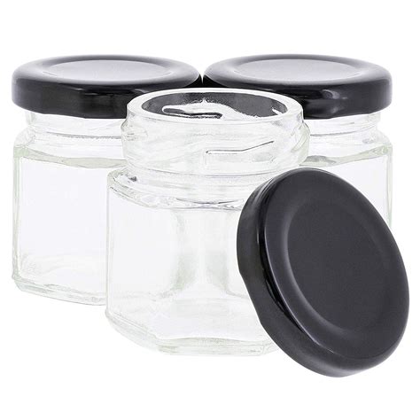 15 Ounce Mini Mason Jars With Black Lids 36 Pack