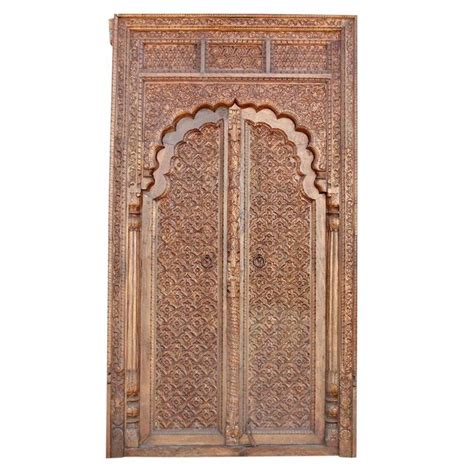 Carved Rajasthani Arched Door Arched Doors Doors Carving
