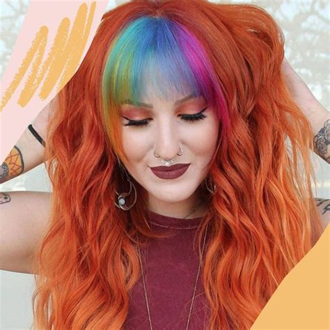 Feast Your Eyes On These Rainbow Fringes This Years Prettiest Hair