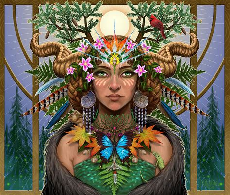 Divine Gaia Painting By Cristina Mcallister Fine Art America