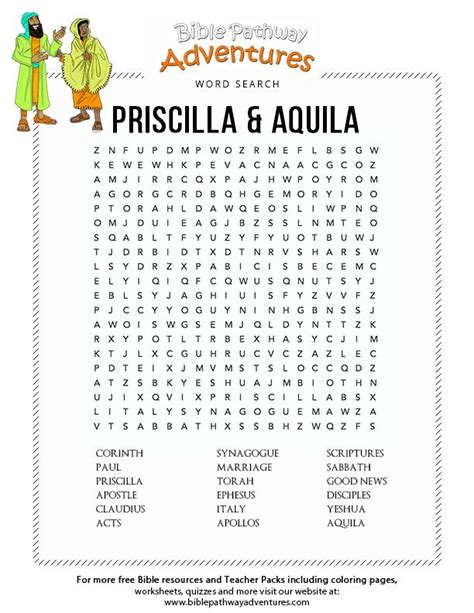 Priscilla And Aquila Bible Lessons For Kids Priscilla And Aquila