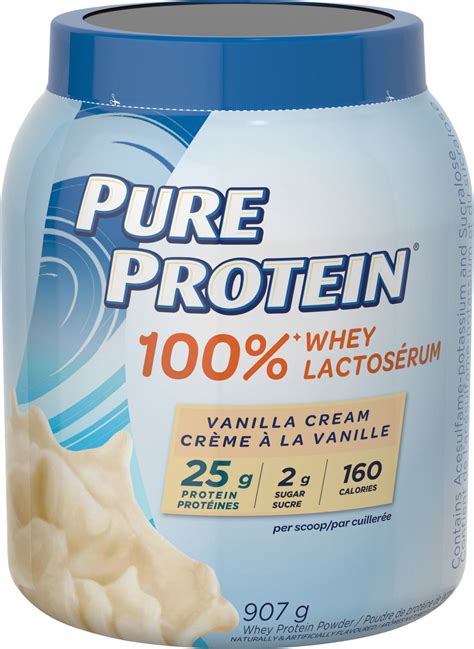 Pure Protein Whey Vanilla Cream Protein Powder Walmart Canada