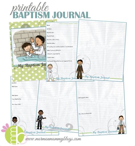 Printable Baptism Journal For Boys Mormon Mommy