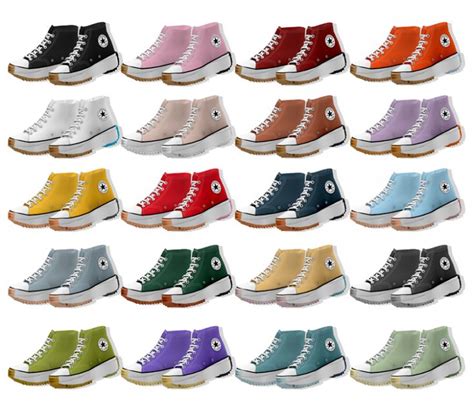 Bedts4 M Run Star Prism High Top Converse By Bed And Musae The Sims 4