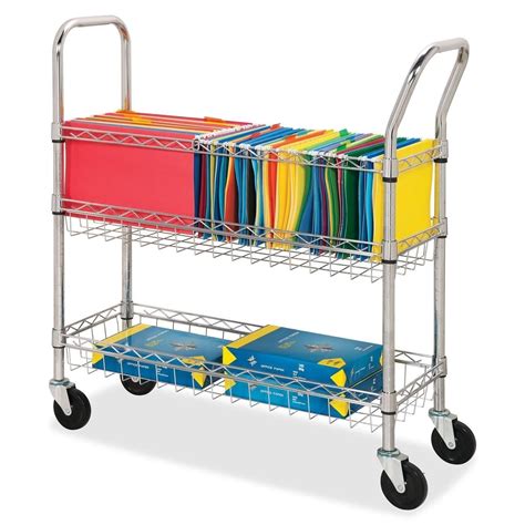 Lorell Wire Mail Cart Rolling Cart Lorell Mail Carts