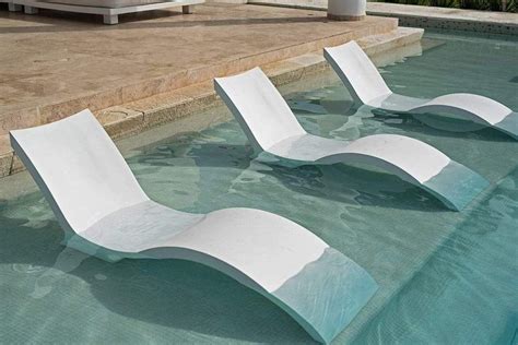 Submersible Pool Chaise Provides Comfort For Lounging In Pool On Your
