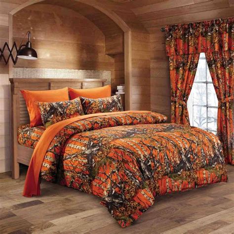 The bed must be comforting and attractive, the goal is not to spend a lot of money on it. Orange Camo Sheet Set - The Swamp Company