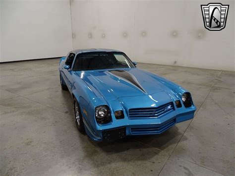 Blue 1980 Chevrolet Camaro 3504bbl 300 Hp V8 Th350 Automatic Available