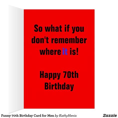 Funny 70th Birthday Card For Men Zazzle Birthday Cards For Men Birthday Cards 70th