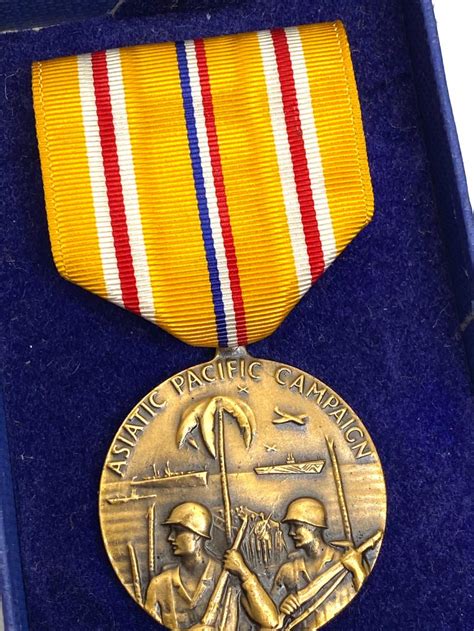 WWII Asiatic Pacific Campaign Medal In Box
