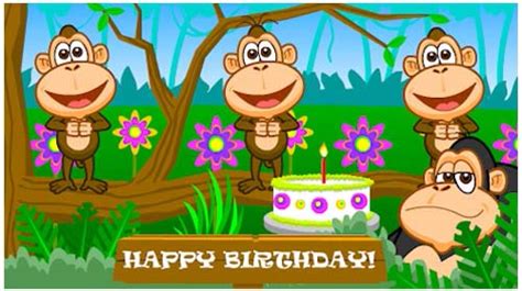 Funky Birthday Monkeys Free Happy Birthday Ecards Greeting Cards