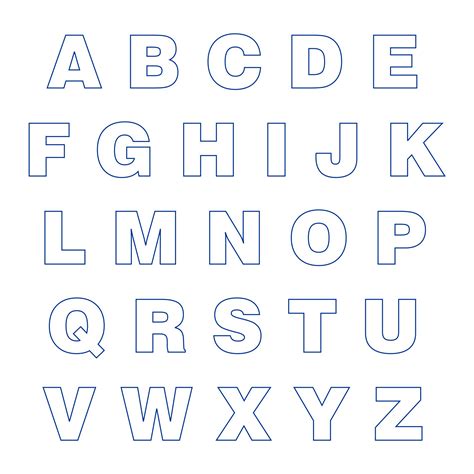 Large Alphabet Letters Printable