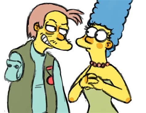 Herman Hermann And Marge Simpson By Garrett Strangelove On Deviantart