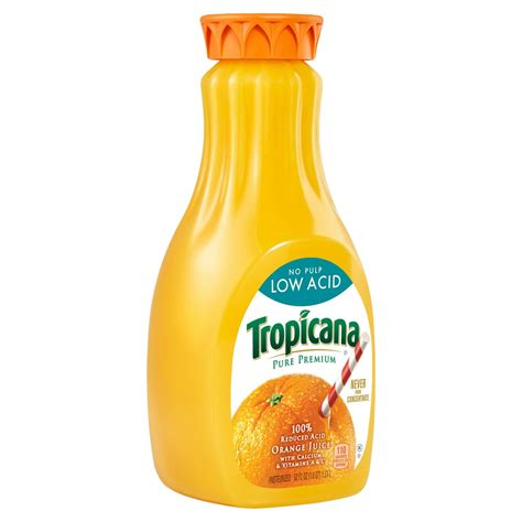 Tropicana Pure Premium Low Acid 100 Juice Orange No Pulp With Vitamins