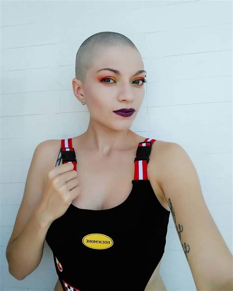 Revealing Swimsuits Bald Women Shaved Head Buzz Cut Model Hair Balding Barber Feminine