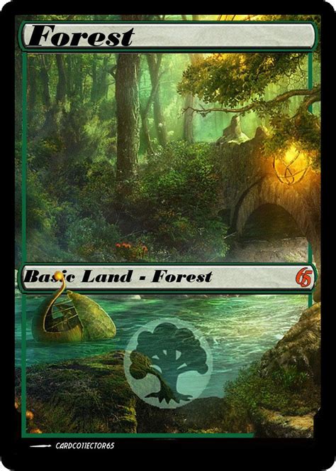 M15 Style Forest 11 Mtg Dragons Of Tarkir M15 Lands Tokens