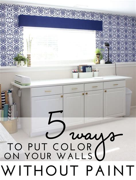 5 Ways To Color Your Walls Without Paint Apartment Painting Apartment