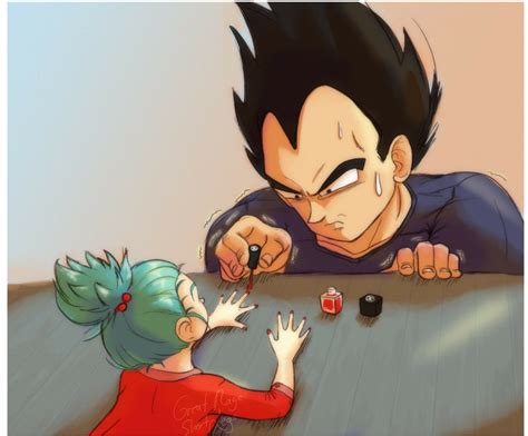 Vegeta And Bulla Dragon Ball Artwork Anime Dragon Ball