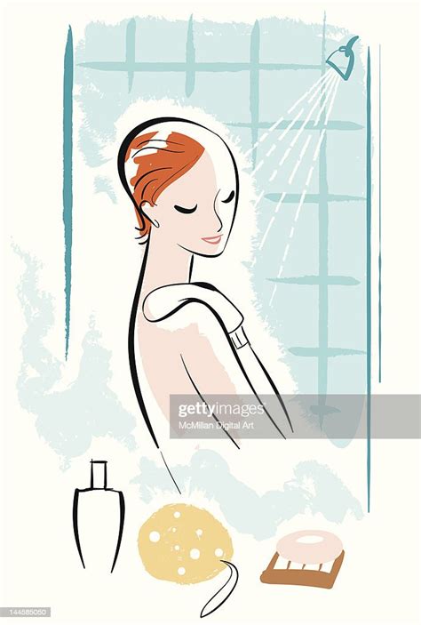 Woman Taking Shower High Res Vector Graphic Getty Images