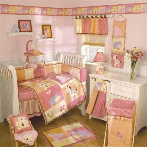 6 piece crib set includes a quilt, bumper, sheet, dust ruffle, diaper stacker, and valance. Cocalo Tropical Punch Six Piece Crib Set Cocalo http://www ...