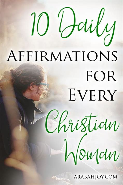 10 Daily Affirmations For Every Christian Woman Daily Affirmations