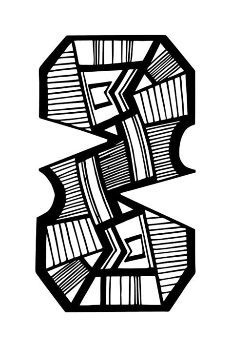 Minimalist Art Black And White Abstract Art Drawing By Spister Designs