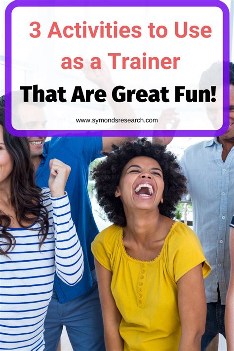 3 Fun Activities For Trainers To Use Ice Breakers Training And Development Learning And