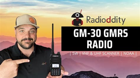 Radioddity Gm 30 Gmrs Hand Held Radio New Feature Youtube
