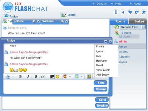 123 Flash Chat Server Software Windows Client 1 3 Review And Download