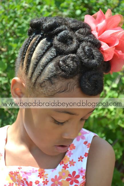 We love this style with some high shine, so don't forget to. Beads, Braids and Beyond: Natural Hair Updo: Cinnabuns & Flat Twists