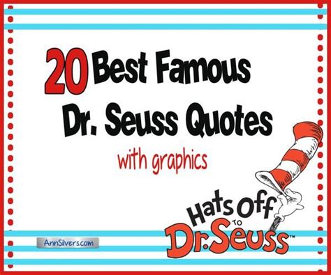 20 Best Famous Dr Seuss Quotes With Graphics In 2020 Seuss Quotes Dr