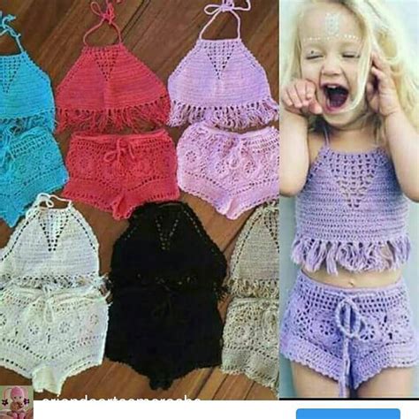 Crochelinhasagulhas No Instagram Roupas De Croche Infantil Biquini