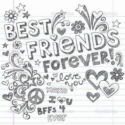 Friends Forever Coloring Pages Bff Friend Adult