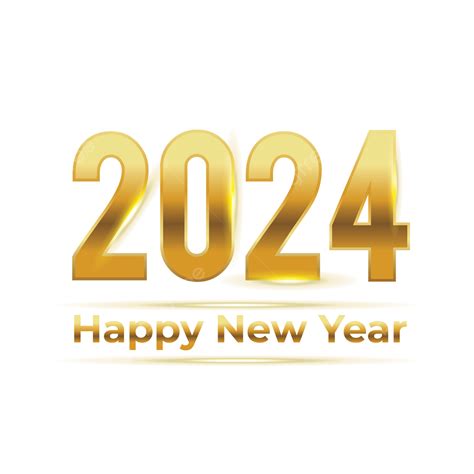 2024 Happy New Year With Elegent Golden Look 2024 Happy New Year
