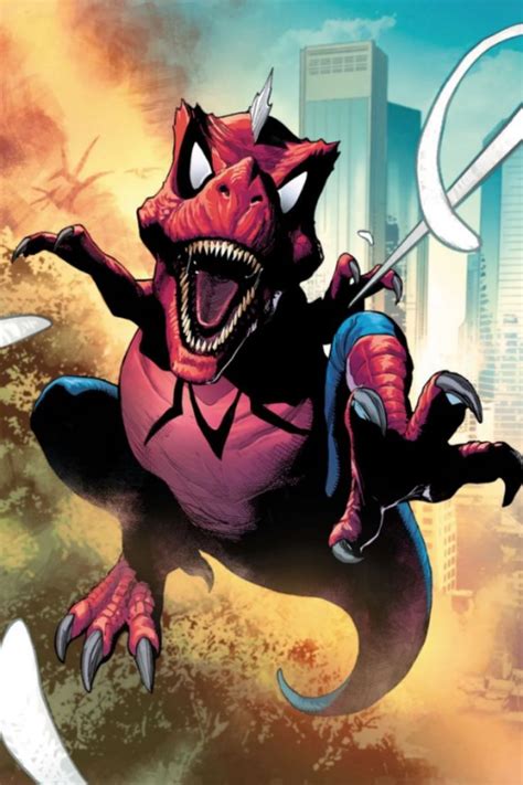 Spider Rex Cover Poster By Marvel Displate Spider Verse Marvel Rex