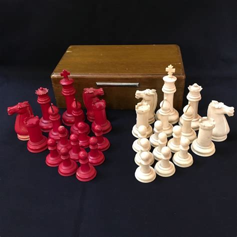 Solid 19th Century Canton Ivory Chess Set 591067 Uk