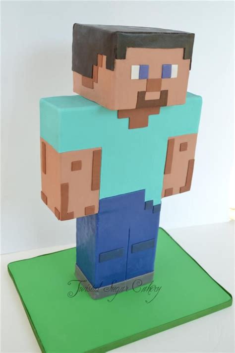 Steve From Minecraft Minecraft Birthday Cake Minecraft Cake Cupcake