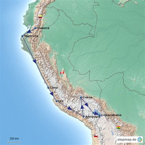 Stepmap Peru 2014 Landkarte Für Deutschland