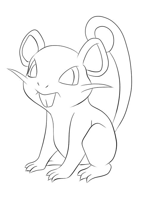 Rattata Pokemon Coloring Pages To Print Free Pokemon Coloring Pages