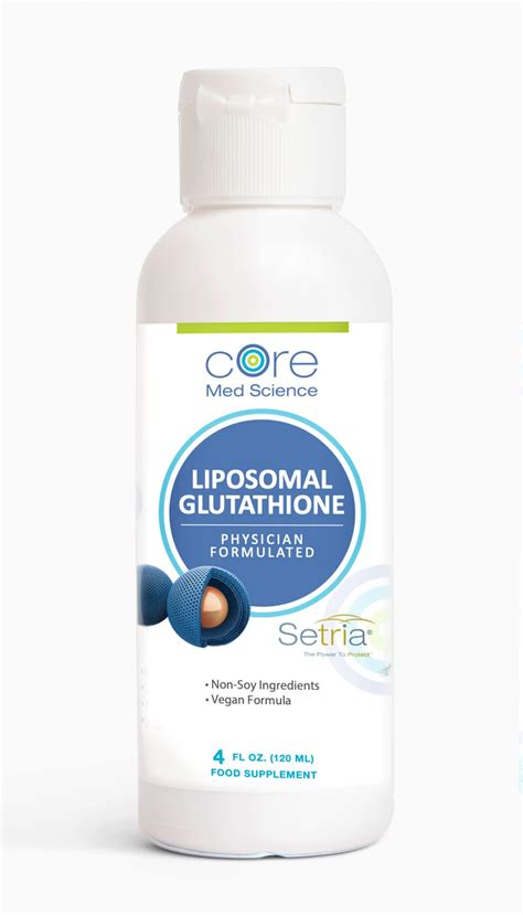 Liposomal Glutathione By Core Med Science 500mg 4 Fl Oz Setria