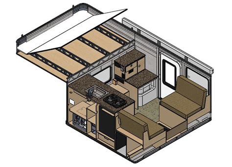 Hawk Flat Bed Model Four Wheel Campers Low Profile Light Weight