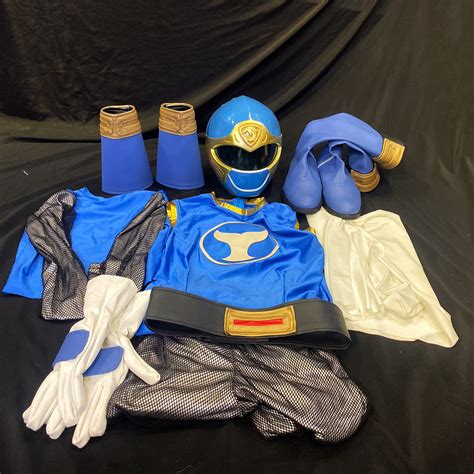Blue Wind Ranger Ninja Storm Cosplay Costume Power Ranger Etsy