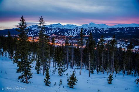 Panorama Of Town Of Breckenridge At Night 01 Scenic Colorado Pictures