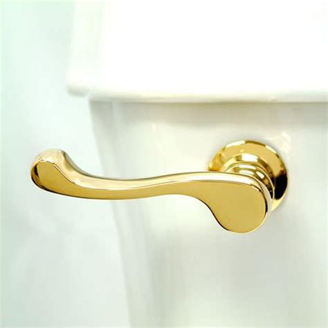 Shop Elements Of Design French 8 In Brass Lever Toilet Lever For At