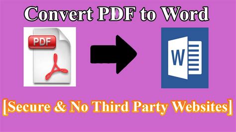 Upload your file to our online pdf converter. How to Convert PDF to Word [Safe & No Third Party Websites ...