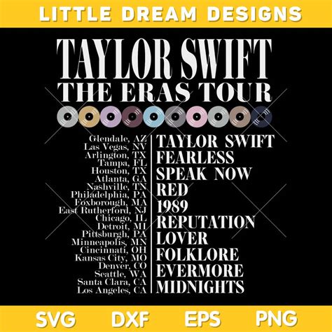 Taylor Swift Eras Tour Svg Taylor Swift Poster Svg The Era Inspire