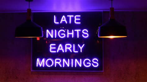 Late Night Early Mornings Neon K Wallpapers Hd Wallpapers Id